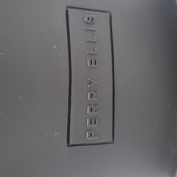 1158- Perry Ellis Suede Men's Shoes Black Color Size 9 - Picture 7 of 9